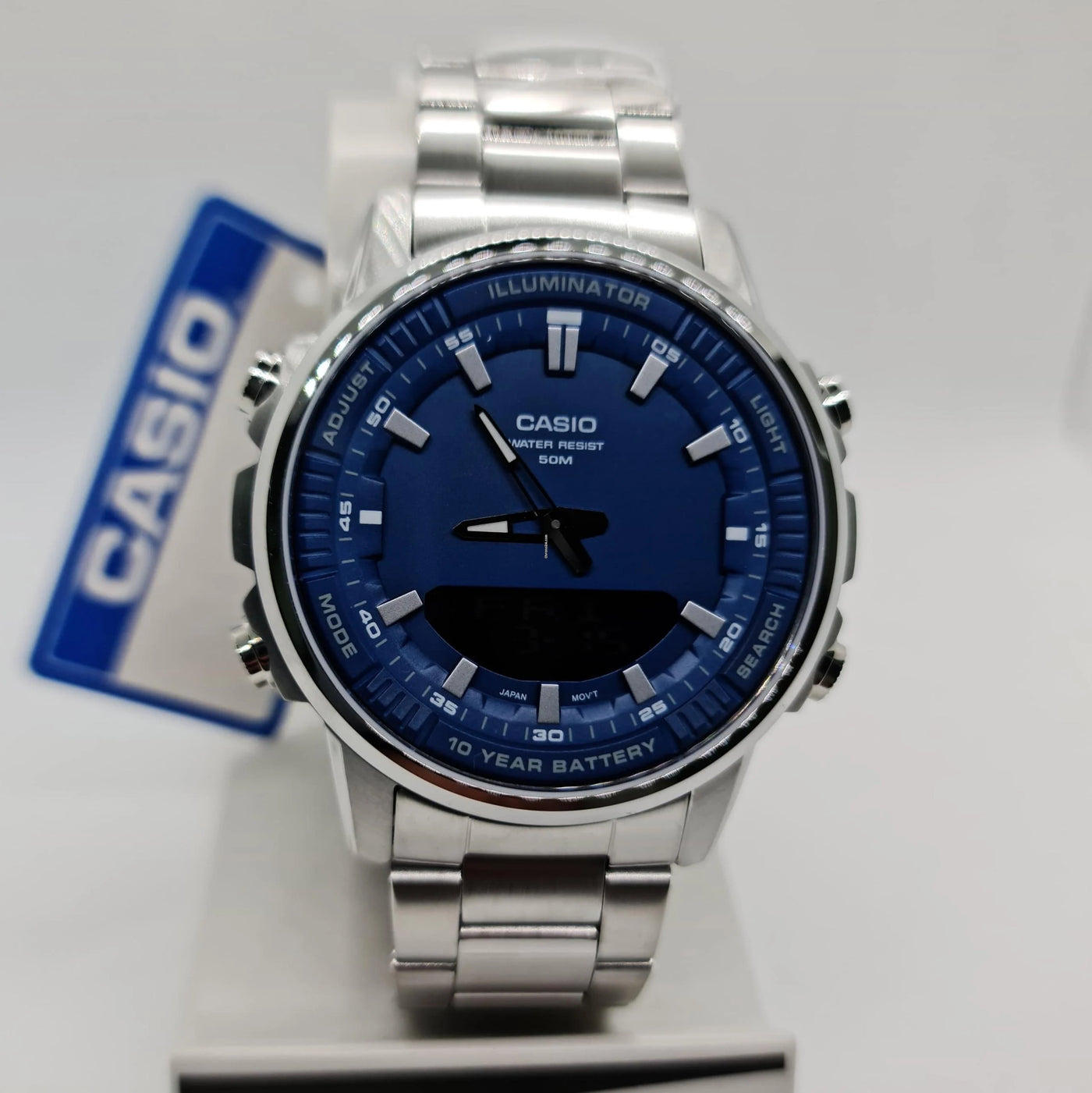 Casio Men's Watch Stainless Steel l ساعة كاسيو للرجال من الفولاذ المقاوم للصدأ